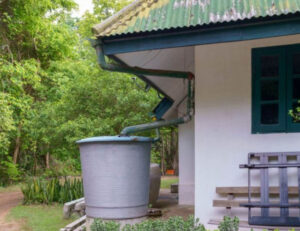 rainwater harvesting installation